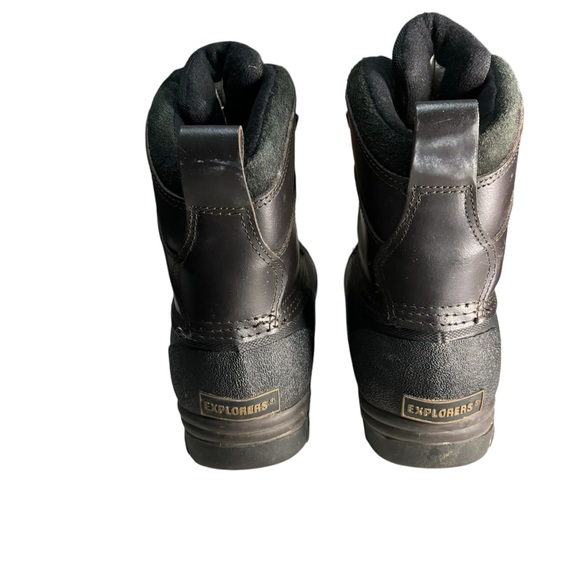 Thinsulate Explorers Insulation Boots Men Size 9 Leather Rubber Winter Snow Rain - Picture 5 of 14